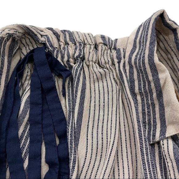 Free People Baby Blues Ombre Striped shirt Tie Size S - Picture 7 of 10